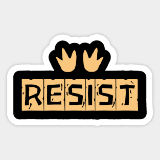 Resist-Penguin Sticker